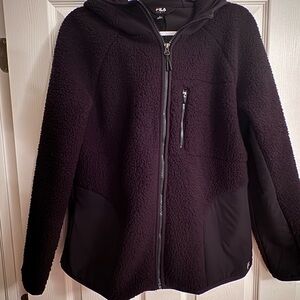 FILA Black Fleece Zip-Up Jacket